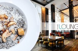 只要499元起即可享有【台北六福萬怡酒店《The Lounge》】原價最高1,538元享樂套餐:(A)獨享方案/(B)雙人方案。
