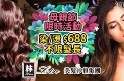 Lin美髮沙龍-母親節限定活動,時尚染/燙$688