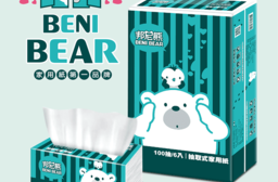 BeniBear邦尼熊復古Tiffany藍條紋抽取衛生紙(48 包)