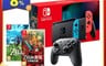 生活市集 9.0折! - 任天堂 Nintendo Switch 新型台灣專用機 (電光藍/紅)