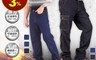 生活市集 2.5折! - 防割口袋工作褲牛仔褲  吸濕排汗 丹寧素面 兩款 黑色/深藍 (M-5L)