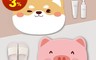 生活市集 6.8折! - Q版動物硅藻土吸水地墊 吸水性強 防滑除溼 快速乾燥 四款任選(30x40cm)