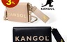 KANGOL 8.2折! - 短夾+長夾兩件組 時尚隨身小包 鈔票/證件/零錢 (黑色/卡其)