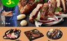 芭達桑 8.2折! - 部落原木石板烤肉組合 石板烤肉+烤大魷魚+牛肉串+雞肉串+香腸+烤飛魚