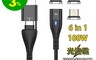 A-MORE 7.6折! - 六合一光速霸100W速充線(1.8M) 快充線/傳輸線/充電線