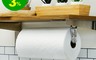 生活市集 5.0折! - 鎖壁式廚房紙巾架 金屬鍍鉻 防水防鏽 單手好撕 適用市面各種品牌 11吋長