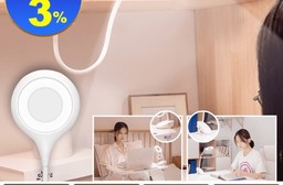 充電式智能觸摸調光夾燈 檯燈 觸摸式三檔 USB充電