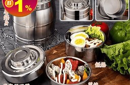 2.2L大容量真空保溫飯盒 304不鏽鋼/長效保溫/野餐盒/便當盒
