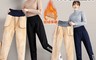 生活市集 6.4折! - 加絨加厚休閒寬鬆保暖褲(L-3XL) 加絨運動褲/女生長褲/休閒褲/大尺碼