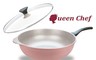 Queen Chef 8.0折! - 韓國礦岩鈦合金不沾鍋大炒鍋 36CM