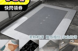 【Mega】新奈米皮革軟硅藻土地墊 吸水墊(腳踏墊 防滑地墊 地毯