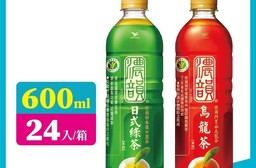 【統一】濃韻日式綠茶 烏龍茶 600ml (24瓶/箱) 健康食品認證