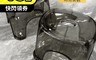 生活市集 3.7折! - 浴室透明防滑板凳 (大號/小號) 淋浴椅 浴室矮凳 圓凳 透明凳子