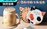 生活市集 4.3折! - 可愛貓咪陶瓷吸水杯墊 軟木防滑底 內凹設計 快速吸水
