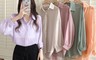生活市集 5.9折! - 寬鬆百搭純淨輕透膚雪紡罩防曬罩衫 襯衫 多色任選