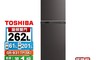 TOSHIBA東芝 7.9折! - 262公升一級能效雙門變頻電冰箱GR-B31TP(SK)