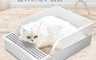 生活市集 5.2折! - 雙層半封閉防外濺貓砂盆 高護欄 防漏砂