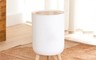 生活市集 10.0折! - 北歐木紋彈蓋高腳垃圾桶(OH-Q602)