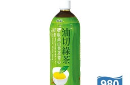 【波蜜】油切綠茶-無糖980ml (12入/箱) 無糖綠茶 飲料