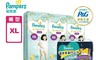 幫寶適 7.9折! - 一級幫拉拉褲/褲型尿布/紙尿褲XL40片x3包+巧虎安睡褲XL30片
