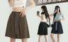 生活市集 7.9折! - 夏日韓系涼感修身顯瘦滑順短褲 M-XXL 休閒褲 鬆緊腰設計