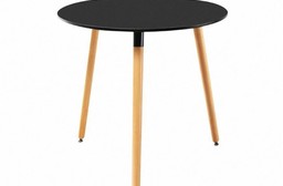 【E-home】Mia米亞圓形三腳餐桌-80cm