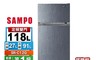 SAMPO聲寶 8.1折! - 118公升一級能效定頻雙門冰箱SR-C12G~含拆箱定位