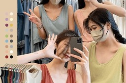 韓系百搭舒適18色吊帶棉麻背心 內搭背心 寬鬆輕薄