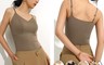 生活市集 10.0折! - 冰絲涼感百搭修身帶罩杯背心 M-XL 4色 免穿bra背心 冰絲背心