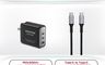 Gigastone 8.9折! - PD QC 100W GaN氮化鎵三孔Type-C快充組