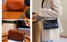 生活市集 7.3折! - 復古百搭高級感真皮單肩枕頭包  3色可選