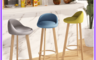 生活市集 10.0折! - 北歐現代簡約靠背吧臺椅 復古高腳椅 吧檯椅