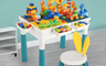 生活市集 10.0折! - 兒童多功能大顆粒積木遊戲桌(特大號超長桌款)