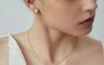 杏好有你 10.0折! - 南洋母貝銀杏鎖骨項鍊