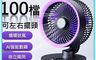 生活市集 10.0折! - 100檔桌面智能數顯搖頭USB循環小風扇 F09