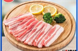 厚切去皮豬五花烤肉片300g 韓式燒肉同等級 6mm 台灣豬肉 三層肉 冷凍肉品