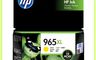 HP 10.0折! - 965XL 高列印量黃色原廠墨水匣(適用9010 9020)