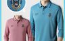 生活市集 10.0折! - 徽章刺繡透氣長袖POLO衫 透氣親膚 四色 M-4XL