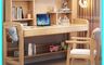 AOTTO 10.0折! - 北歐風大容量收納實木書桌-120公分 WD-006