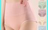 生活市集 10.0折! - 緹花舒適棉質中高腰內褲 L-XXL