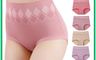 生活市集 10.0折! - 菱形彈力舒適棉質中高腰內褲 L-XXL
