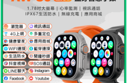 AW-S9 Lite 藍芽智慧手錶 (心率監測／IPX67生活防水／視訊通話)
