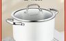 生活市集 10.0折! - 陶瓷白釉316不鏽鋼雙耳湯鍋20CM