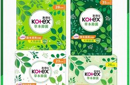 【Kotex 靠得住】草本抑菌衛生棉 23/26/28/35cm