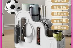 多功能運動用品附輪收納架 (置物架 推車)  AS-207
