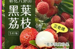 【雪莉朵辣嚴選】黑葉荔枝(5斤/箱) 箱購水果