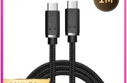 【TENGOKU天閤堀】PD 100W USB-C to USB-C 1m編織快