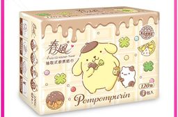 【春風】布丁狗抽取式廚房紙巾(120抽x3包x8串)