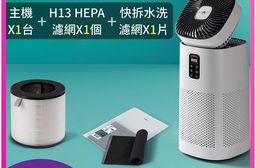 【MOLIJIA 魔力家】單機組-M196 智動UV抗菌抗敏風扇循環空氣清淨機(