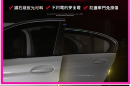 車用碳纖紋防撞反光貼(葉子板款/車門款)